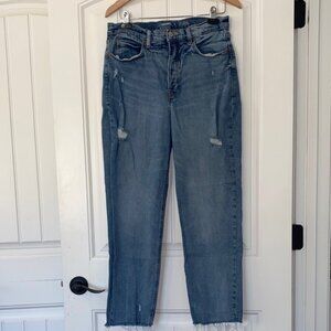 Old Navy Women's Extra high-rise sky-hi Straight Leg Jeans